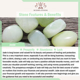 Buddha Stones "Hoping for Peace and Blooming Joy" Green Jade Bracelet Includes Gift Message Card