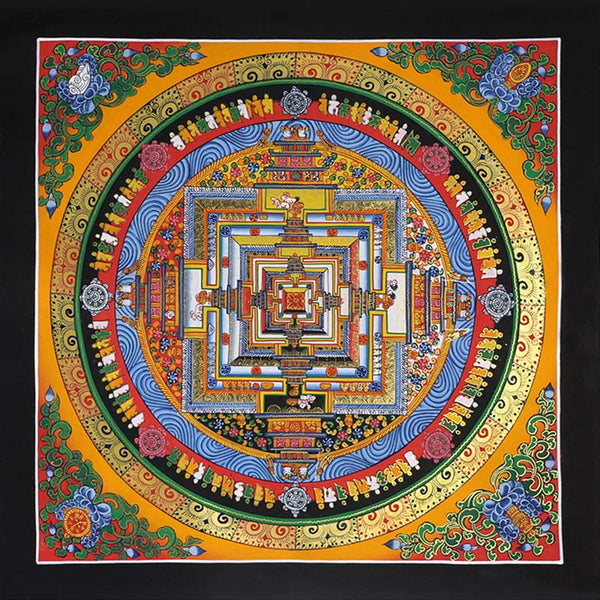Buddha Stones Tibetan Thangka Painting Blessing Handmade Decoration