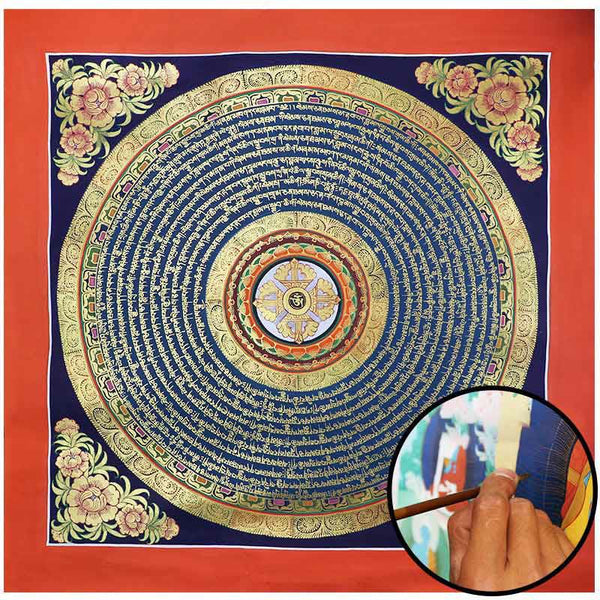 Buddha Stones Tibetan Handmade Thangka Painting Spiritual Blessing Blind Box Random Color Pattern