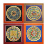 Buddha Stones Tibetan Handmade Thangka Painting Spiritual Blessing Blind Box Random Color Pattern