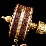 Buddha Stones Tibetan Prayer Wheel Six True Words Copper Balance Decoration