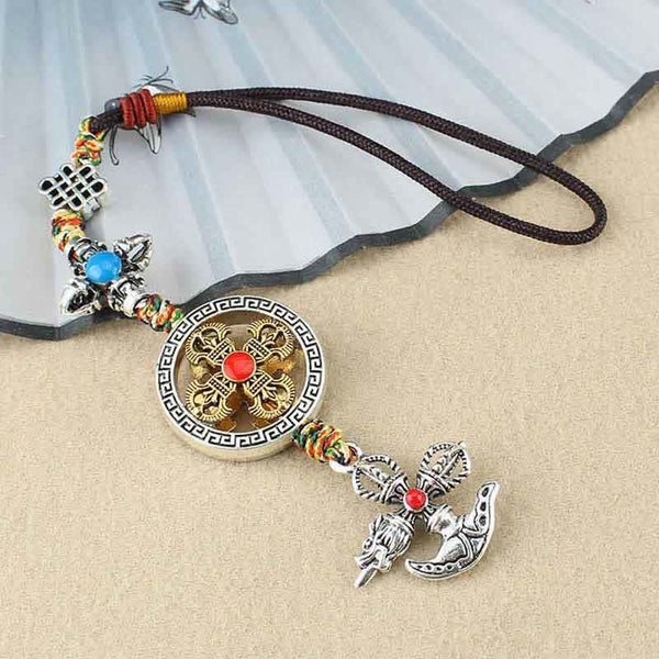 Buddha Stones Tibet Vajra Spiritual Power Car Hanging Decoration