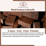 Buddha Stones Tibetan Om Mani Padme Hum Dzi Bead Wenge Wood Necklace Pendant