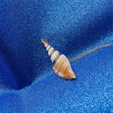 Buddha Stones Natural Shankha Conch Shell Seashell Lucky Necklace Pendant