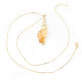 Buddha Stones Natural Shankha Conch Shell Seashell Lucky Necklace Pendant